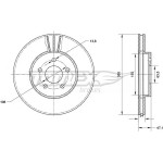 TOMEX Brakes Bremsscheibe